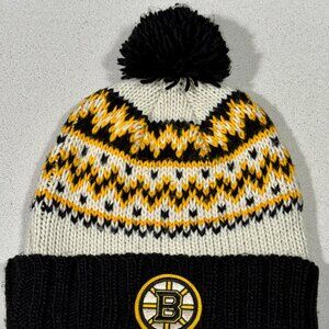 Boston Bruins NHL CCM Knit Cuffed Winter Pom Hat